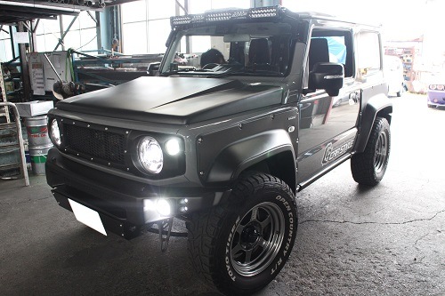 スズキ ジムニーシエラ ワンオフマフラー【型式：JB74W