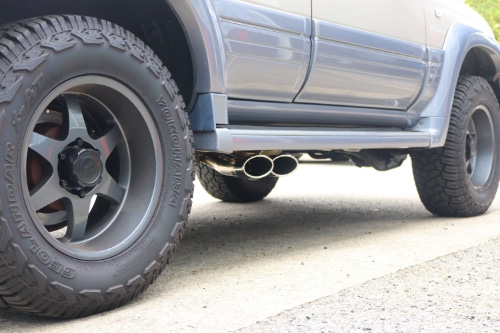 希少 ランクル80 サイド出し マフラー ワンオフ ランクル80ボルトオンサイド出しマフラー完成！ 今回も遠方、京都の