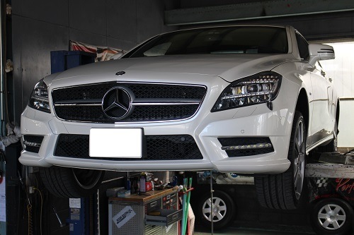 ベンツ CLS550 ワンオフ マフラー 【型式：CBA－218373