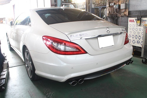 ベンツ CLS550 ワンオフ マフラー 【型式：CBA－218373