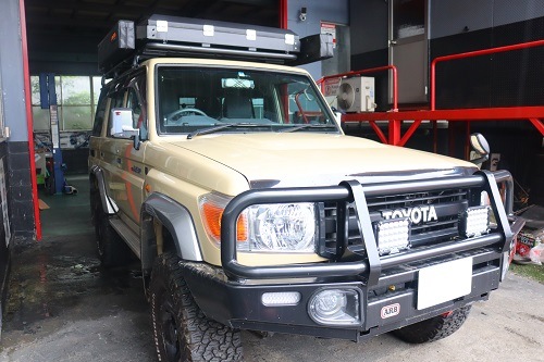 トヨタ ランクル76 ワンオフ加工【型式：CBF－GRJ76