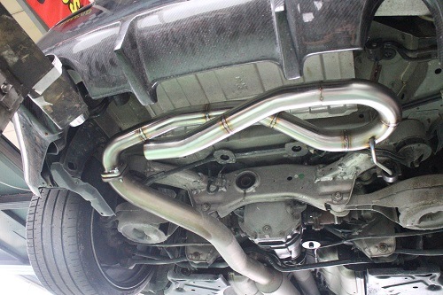 LA400 ワンオフマフラー LA400K用モリモリ管60ΦフルEXマフラー - コペン専門店も。ファク