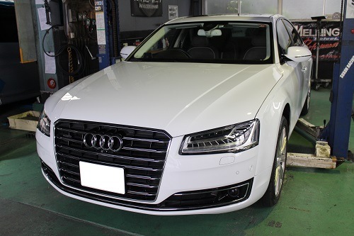 アウディ A8 ワンオフ マフラー 【型式：ABA－4HCTGF