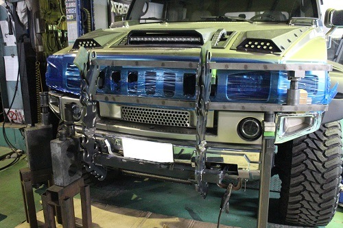 GM ハマーH2 ワンオフグリルガード 【型式：－】 | ワンオフ製作