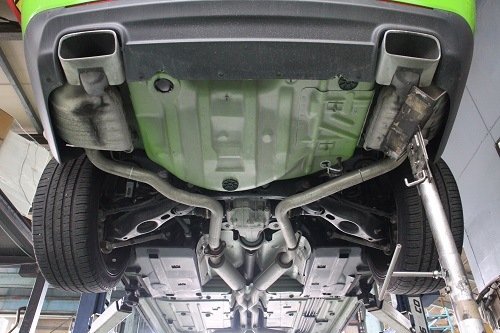 ダッジチャレンジャーRTストレートマフラー ダッジ チャレンジャー 2009-2014 R/T エキゾーストシステム マフラー