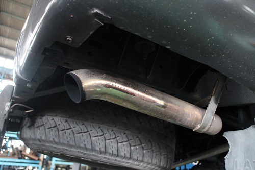 トヨタ ランクル80 ワンオフ フロントパイプ 【型式：KC