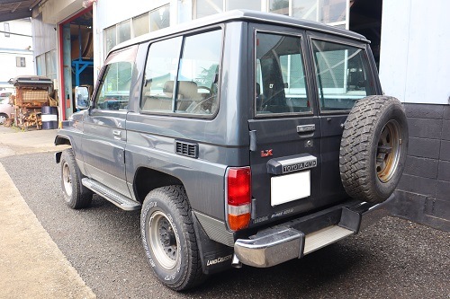 トヨタ ランクル70 ワンオフ マフラー 【型式：S－BJ70V