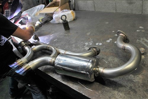 ポルシェ 987ケイマンS ワンオフマフラー 【型式：ABA