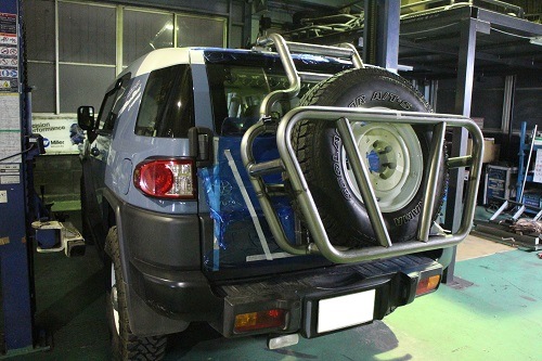 FJクルーザー】<br>リアキャリア<br>適合車両型式<br>CBA-GSJ15W