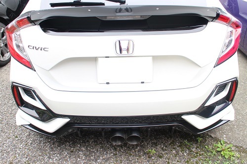 ホンダ シビック 社外マフラー加工 【型式：6BA－FK7