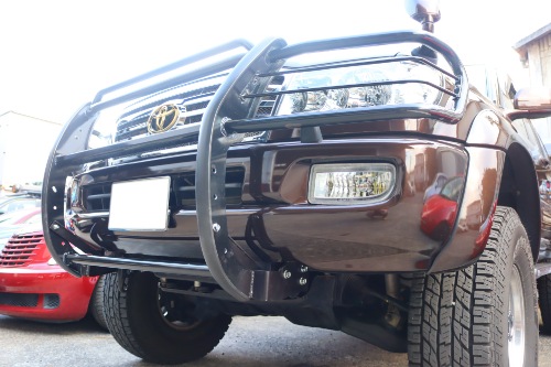 トヨタ ランドクルーザー100 グリルガード加工取付 【型式