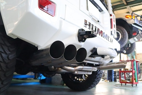 GM ハマーH2 ワンオフマフラー【型式：－】 | ワンオフ製作