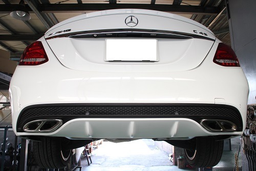 ベンツ C43 W205 ワンオフマフラー 【型式：RBA