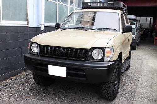 トヨタ ランクル90プラドショート ワンオフマフラー 【型式：E