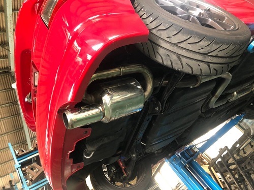 ホンダ シビック ワンオフ マフラー 【型式：E－EK4改