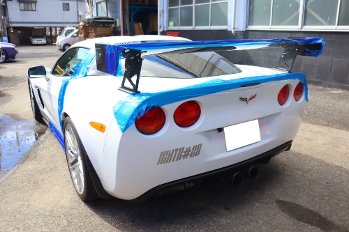 シボレー C6コルベット ワンオフマフラー【型式
