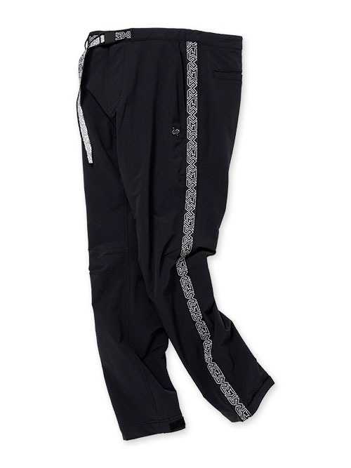 SY32 黒サイズL BACK LASER POCKET PANTS