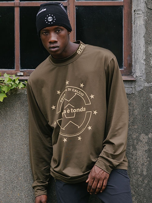 MOCK NECK L/S TEE