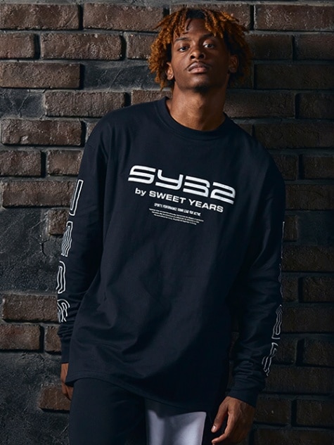 LOOSE SILHOUETTE ACTIVE LOGO L/S TEE