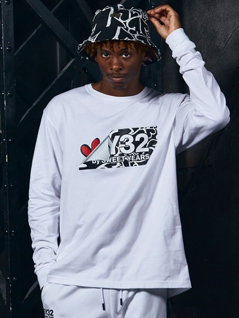 HEART DRIP BOX LOGO L/S TEE