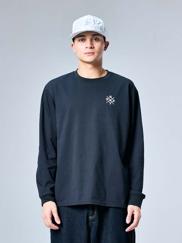 CIRCLE BACK PRINT L/S TEE