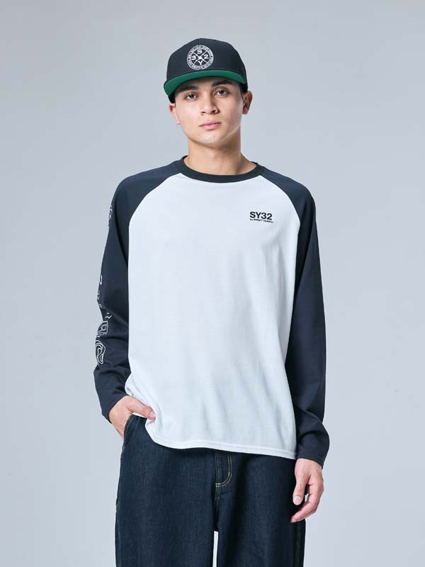 RAGLAN SLEEVE CROSS L/S TEE