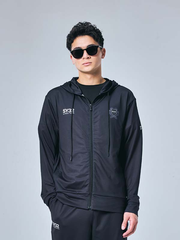 RASH GUARD BASIC ZIP HOODIE
