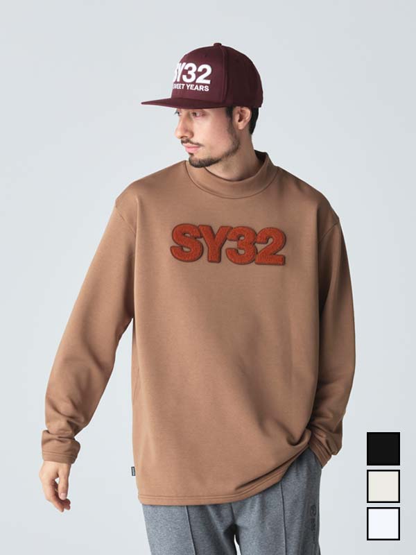SAGARA LOGO MOCK NECK SWEAT TEE
