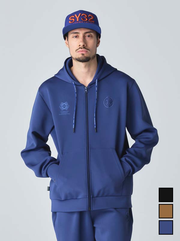 26FW PRE ORDER｜10月8日より順次発送】DOUBLE KNIT EMBOSS ZIP HOODIE