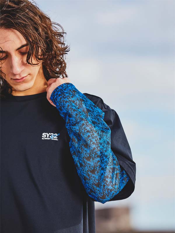国内発送【SY32 】MESH LAYERED LOOSE FIT T-SHIRT MESH LAYERED LOOSE FIT T-SHIRT | BANNER,NEW ARRIVAL | 【公式