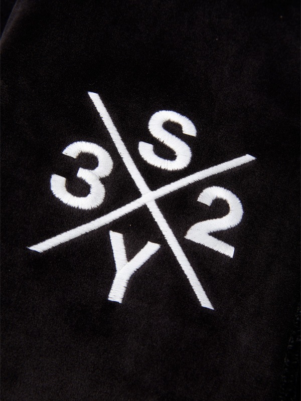 VELOUR 3 LAYER ZIP HOODIE