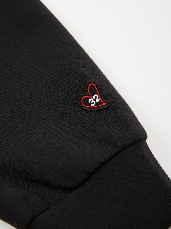 EMBROIDERY LOGO WIDE SILHOUETTE HOODIE