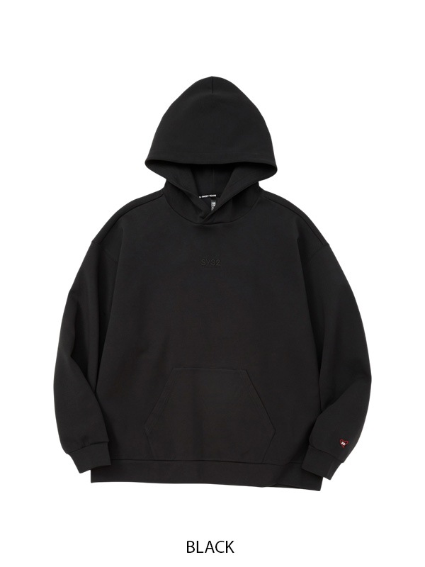 EMBROIDERY LOGO WIDE SILHOUETTE HOODIE