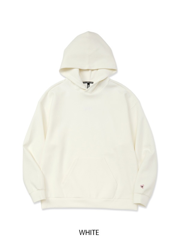 EMBROIDERY LOGO WIDE SILHOUETTE HOODIE