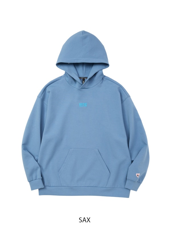 EMBROIDERY LOGO WIDE SILHOUETTE HOODIE