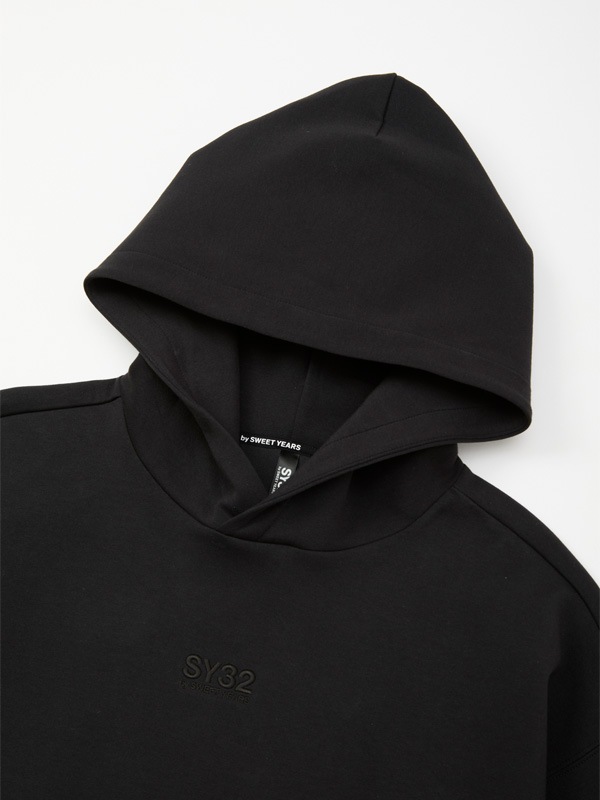 EMBROIDERY LOGO WIDE SILHOUETTE HOODIE