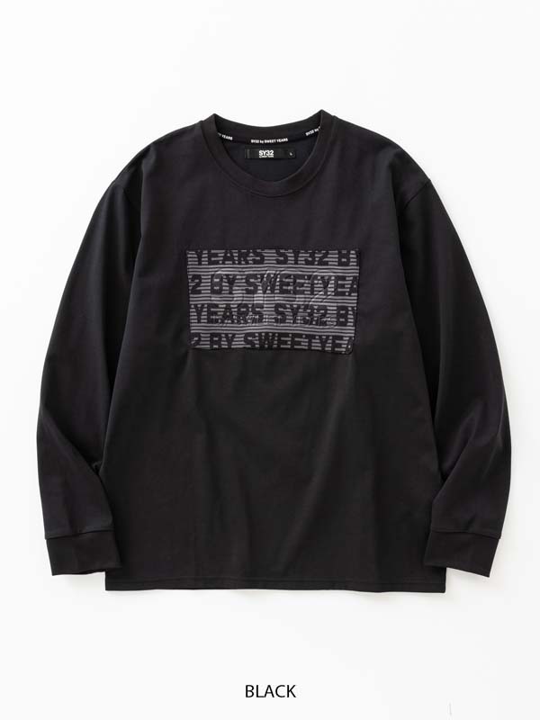 国内発送【SY32 】JACQUARD EMBOSS LOGO L/S TEE JACQUARD EMBOSS LOGO L/S TEE | BANNER | 【公式】SY32 by