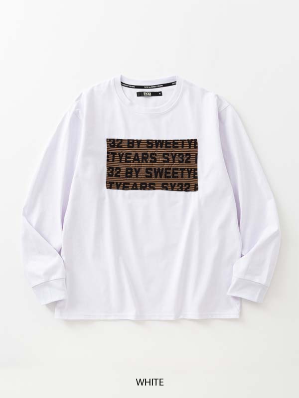 JACQUARD EMBOSS LOGO L/S TEE