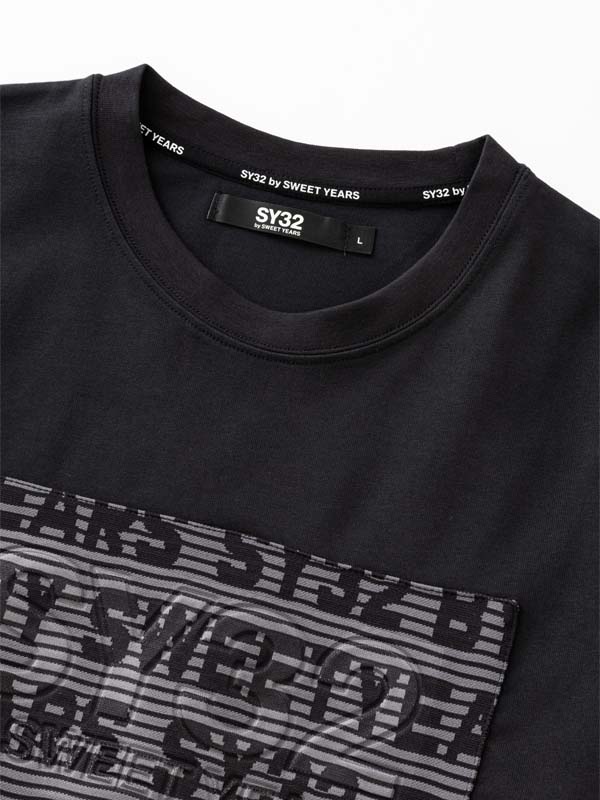 JACQUARD EMBOSS LOGO L/S TEE