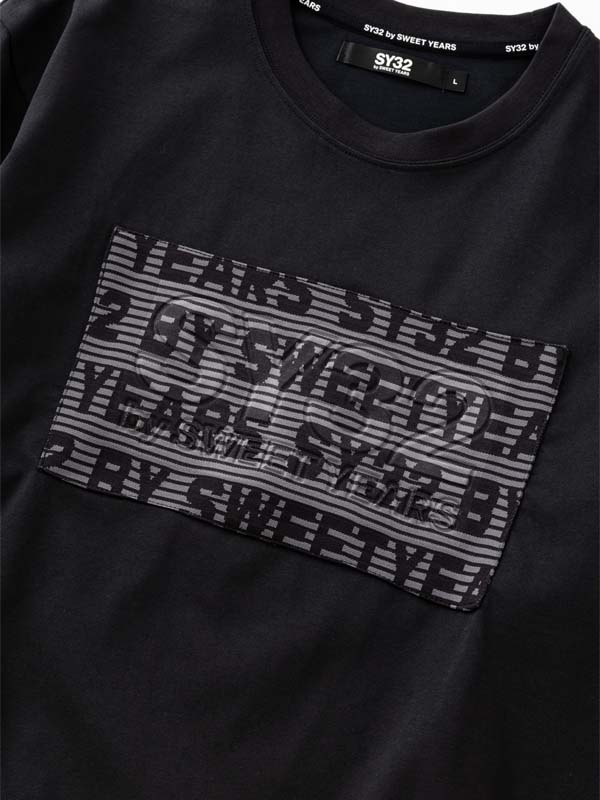 JACQUARD EMBOSS LOGO L/S TEE