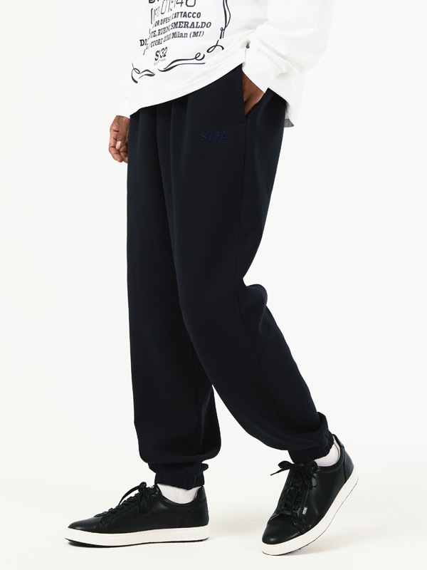 SY32 by SWEET YEARS 黒パンツ BASIC SWEAT ZIP PANTS | BOTTOMS,SWEAT PANTS | 【公式】SY32