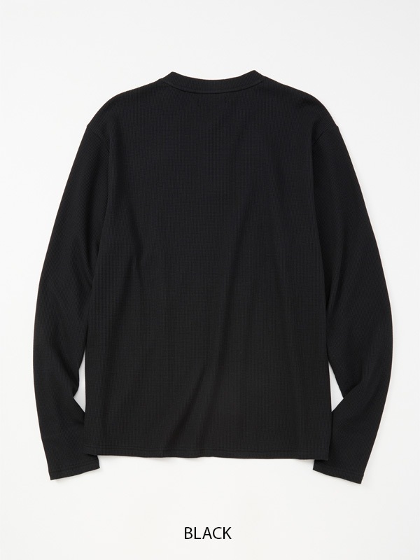 HENRY NECK WAFFLE L/S TEE