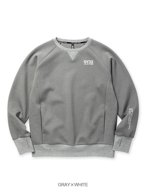 DOUBLE KNIT EMBOSS LOGO P/O CREW