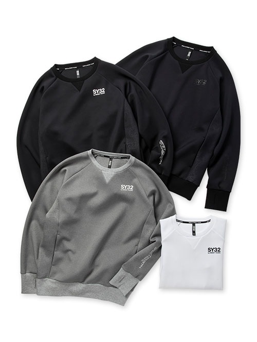 DOUBLE KNIT EMBOSS LOGO P/O CREW