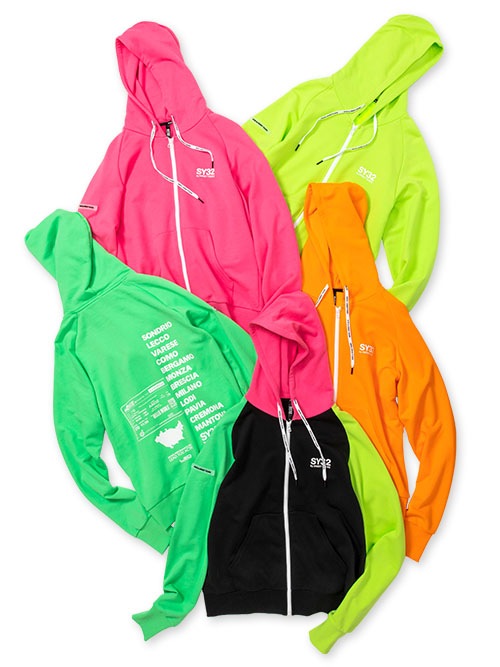 FLASH COLOR ZIP HOODIE