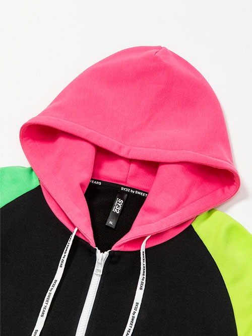 FLASH COLOR ZIP HOODIE