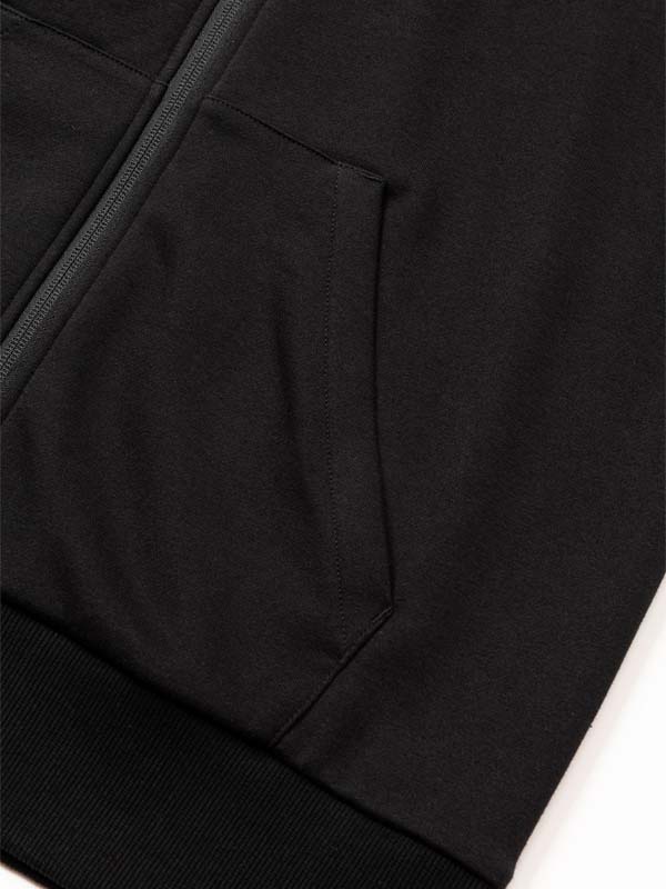 SERIF LOGO ZIP HOODIE