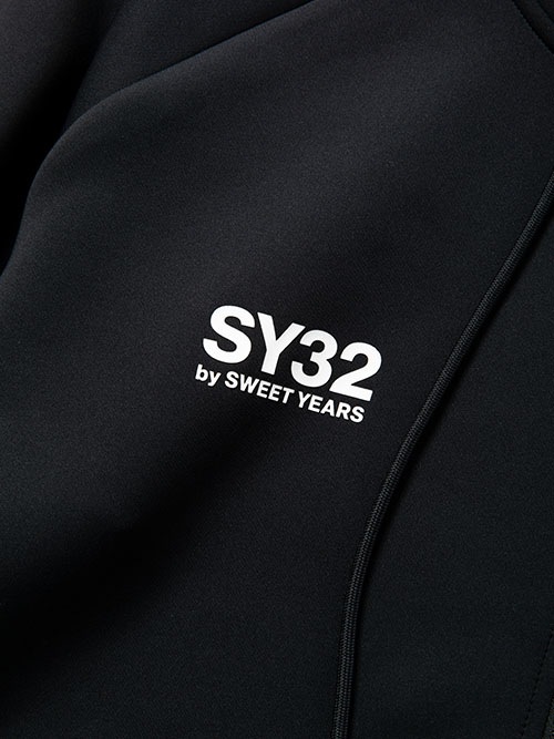 DOUBLE KNIT EMBOSS LOGO ZIP HOODIE