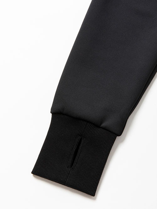 DOUBLE KNIT EMBOSS LOGO ZIP HOODIE