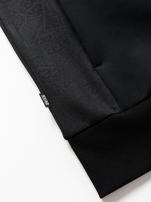 DOUBLE KNIT EMBOSS LOGO ZIP HOODIE